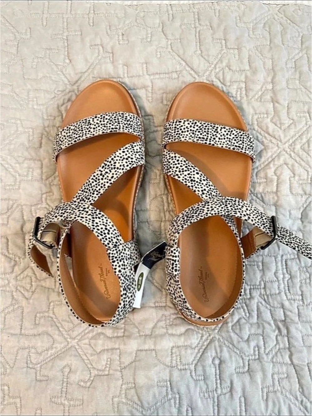 Universal Thread Hayes Sandals with Memory Foam Insole Hayes Leopard Print